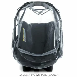 Universal Regenschutz für Babyschale mit Reißverschluss (z.B. Maxi-Cosi, Cybex, Römer)