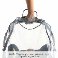 Universal Regenschutz für Babyschale mit Reißverschluss (z.B. Maxi-Cosi, Cybex, Römer)