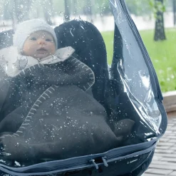 Universal Regenschutz für Babyschale mit Reißverschluss (z.B. Maxi-Cosi, Cybex, Römer)