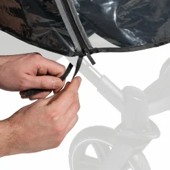 Universal Regenschutz mit großer Frontöffnung für Buggys & Kinderwagen