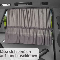 Universal Sonnenschutz fürs Auto mit Vorhang-Funktion & UV-Schutz - Anthrazit