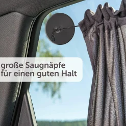 Universal Sonnenschutz fürs Auto mit Vorhang-Funktion & UV-Schutz - Anthrazit