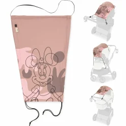 Universal Sonnensegel für Kinderwagen - Disney - Minnie Mouse Rose