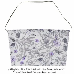 Universal Sonnensegel für Kinderwagen - Floral Grey