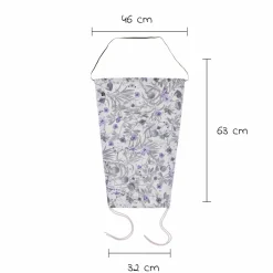 Universal Sonnensegel für Kinderwagen - Floral Grey