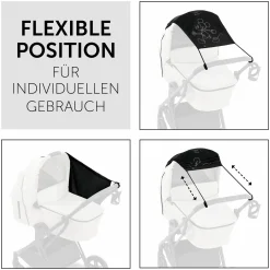 Universal Sonnensegel für Kinderwagen - Disney - Mickey Mouse Black