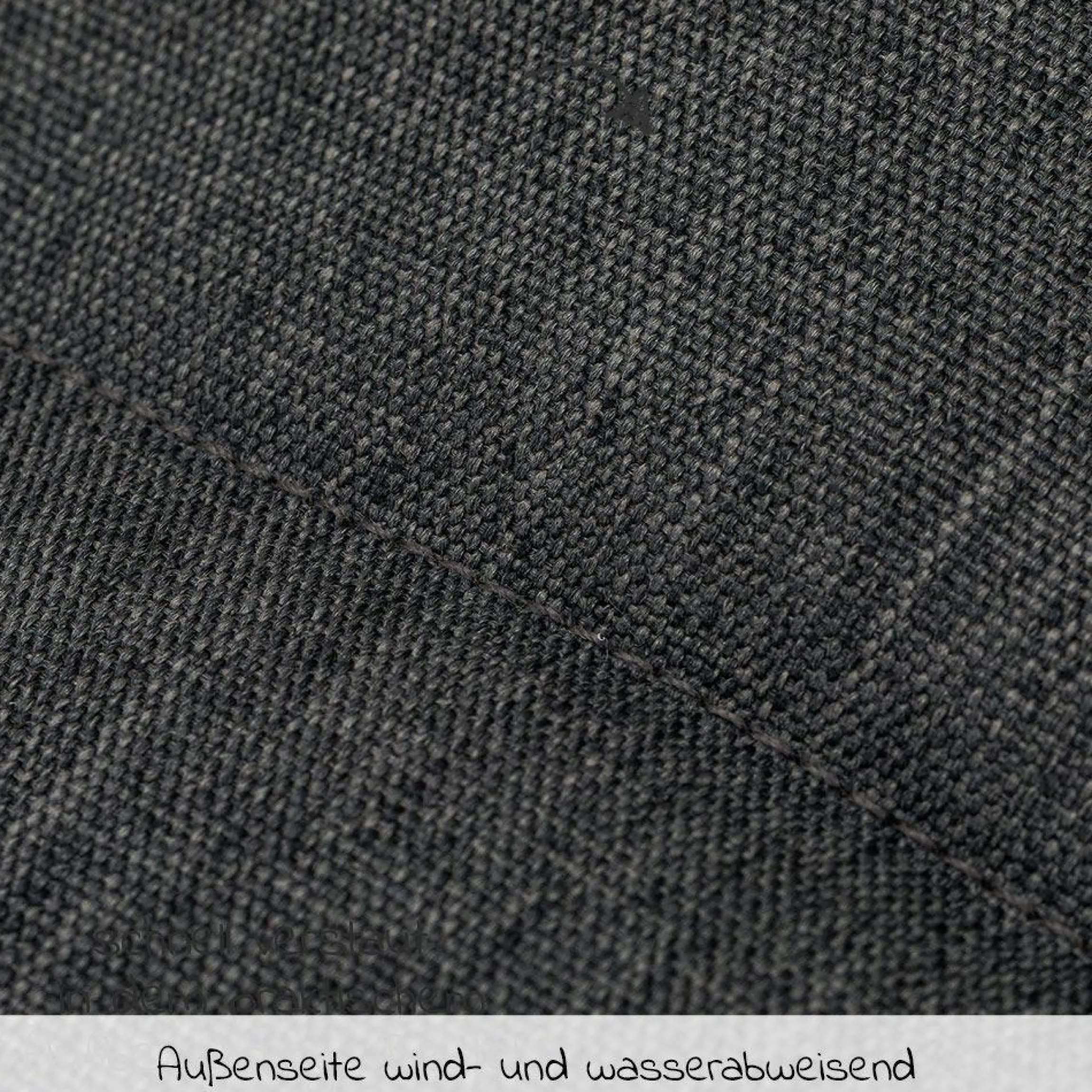 Universal Thermo-Fleece Fußsack mit Fellkragen für Babyschale & Wanne - Melange Dunkelgrau