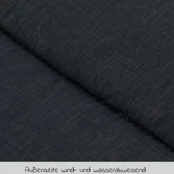 Universal Thermo-Fleece Fußsack mit Fellkragen für Kinderwagen & Buggy - Melange Dunkelgrau