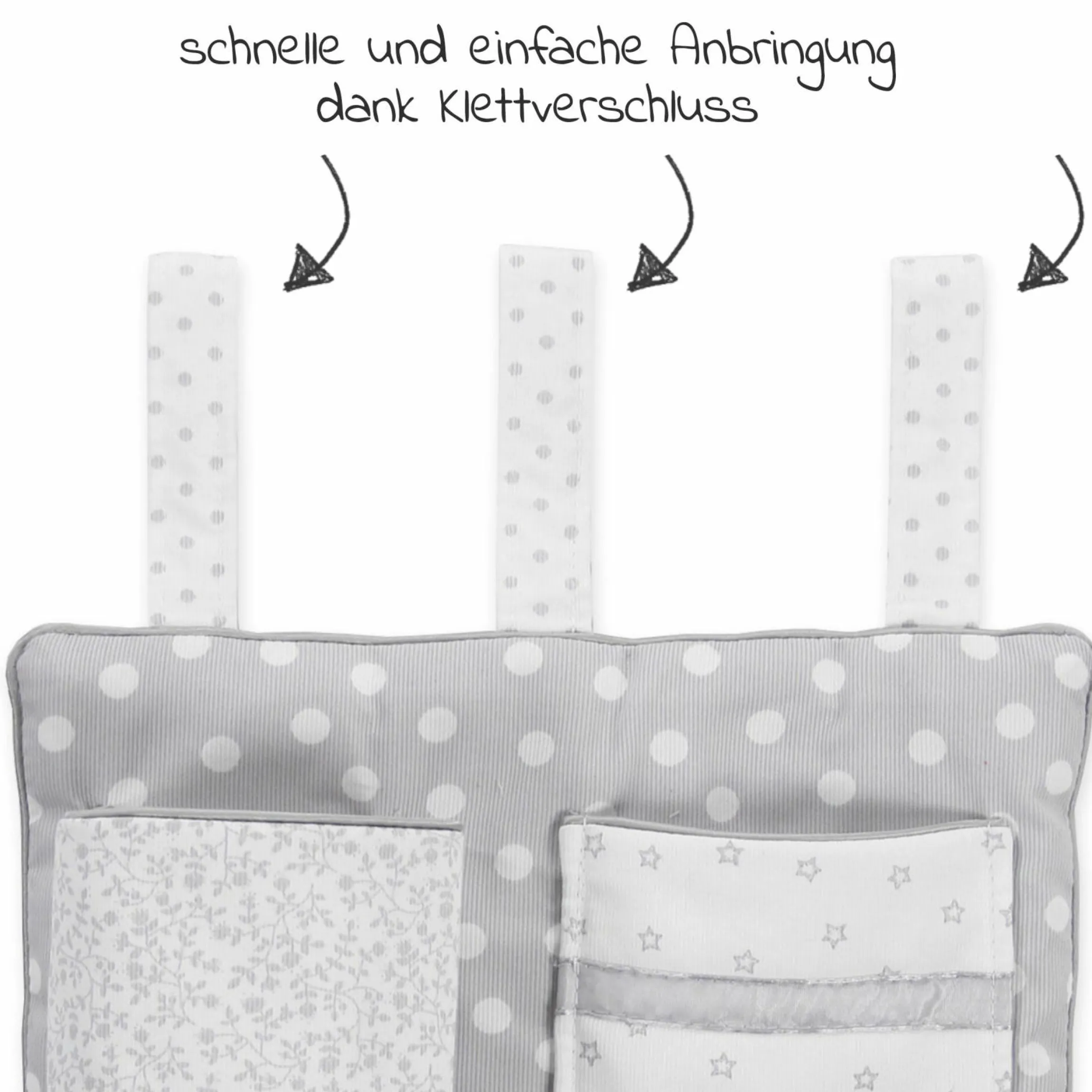 Utensilo für alle babybay Beistellbetten - Perlgrau - Kollektion 2024