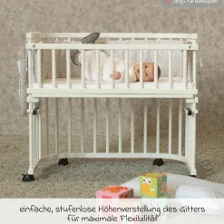 Verschlussgitter für Beistellbett Maxi & Boxspring - Beige lackiert - Kollektion 2024