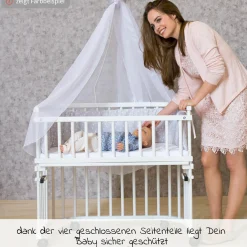 Verschlussgitter für Beistellbett Maxi & Boxspring - Schiefergrau lackiert - Kollektion 2024