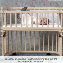 Verschlussgitter für Beistellbett Maxi & Boxspring - Natur unbehandelt - Kollektion 2024