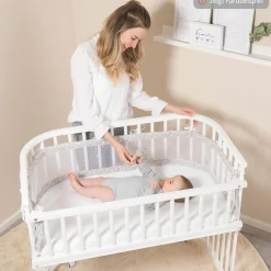 Verschlussgitter für Beistellbett Original & Midi - Beige lackiert - Kollektion 2024