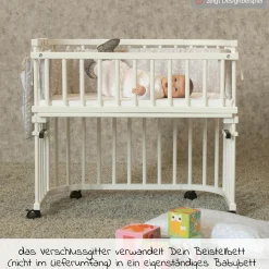 Verschlussgitter für Boxspringbett XXL - Stubenwagennutzung - Natur unbehandelt - Kollektion 2024
