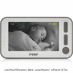 Video-Babyphone BabyCam XL - Weiß / Grau