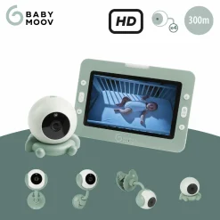 Video-Babyphone Yoo Go Plus mit Kamera & 5 Zoll HD-Bildschirm