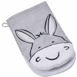 Waschhandschuh - Esel Hellgrau