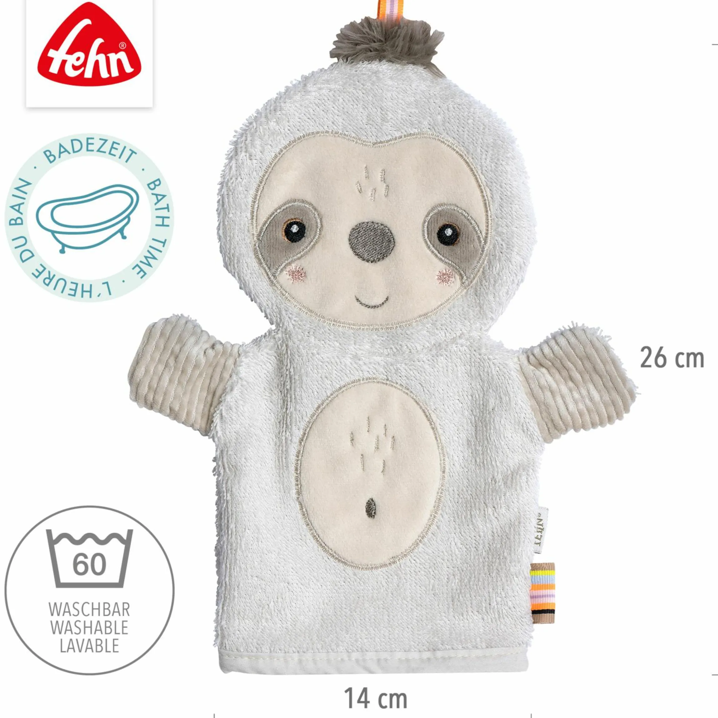 Waschhandschuh - Faultier