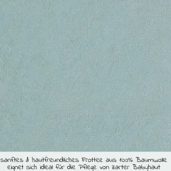 Waschhandschuh - Stickerei Eisbär - Mint