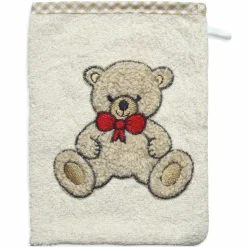 Waschhandschuh - Teddy Natur