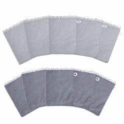 Waschhandschuh 10er Pack - Sterne - Grau