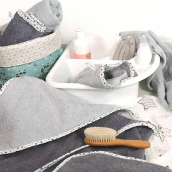 Waschhandschuh 10er Pack - Sterne - Grau