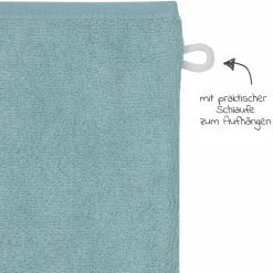 Waschhandschuh 3er Pack - Uni Eisblau