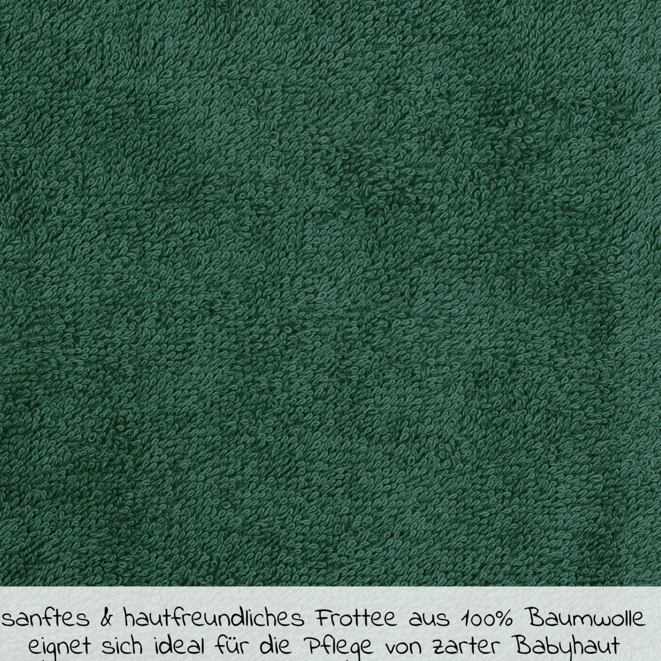 Waschhandschuh 3er Pack - Uni Piniengrün