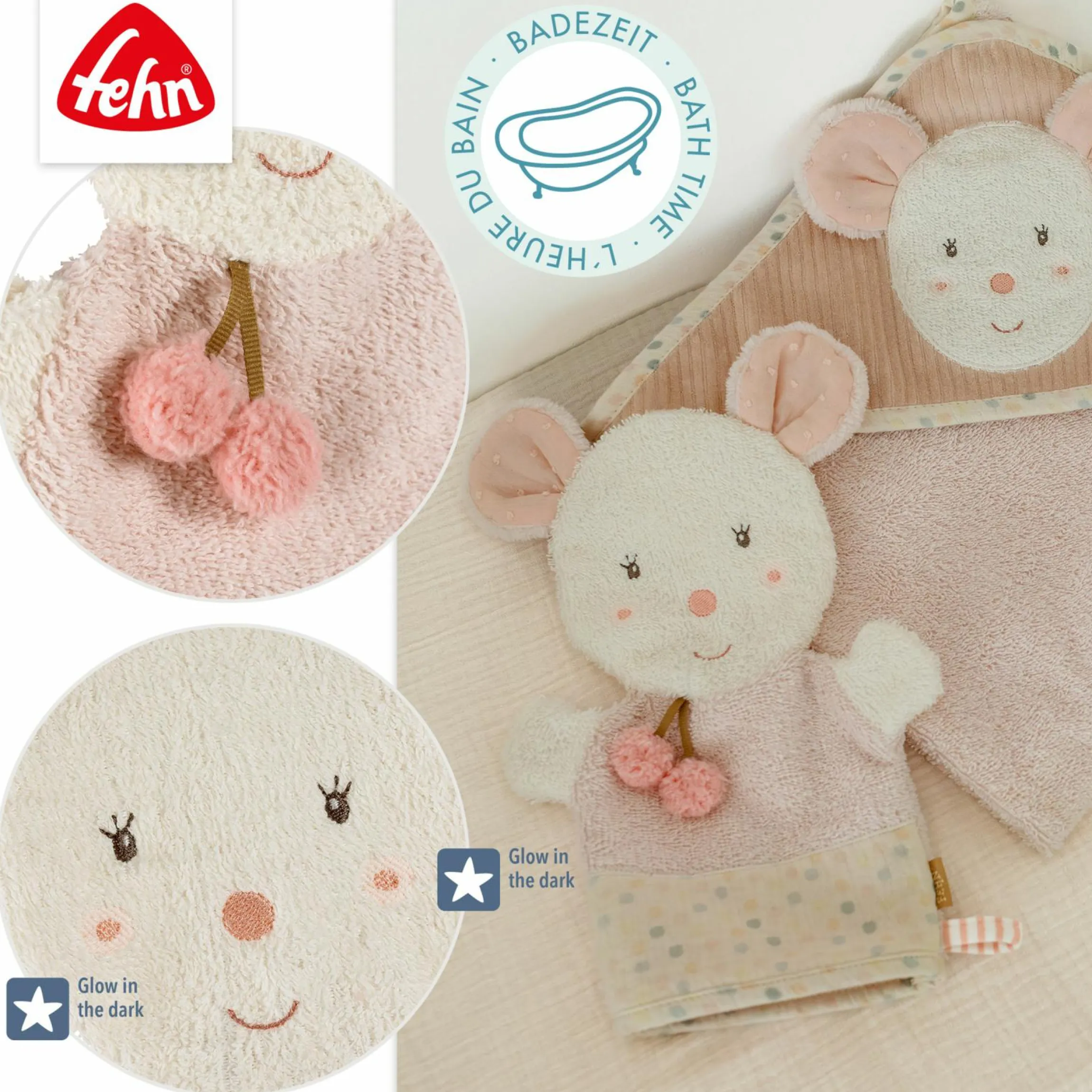 Waschhandschuh Maus - feehnland