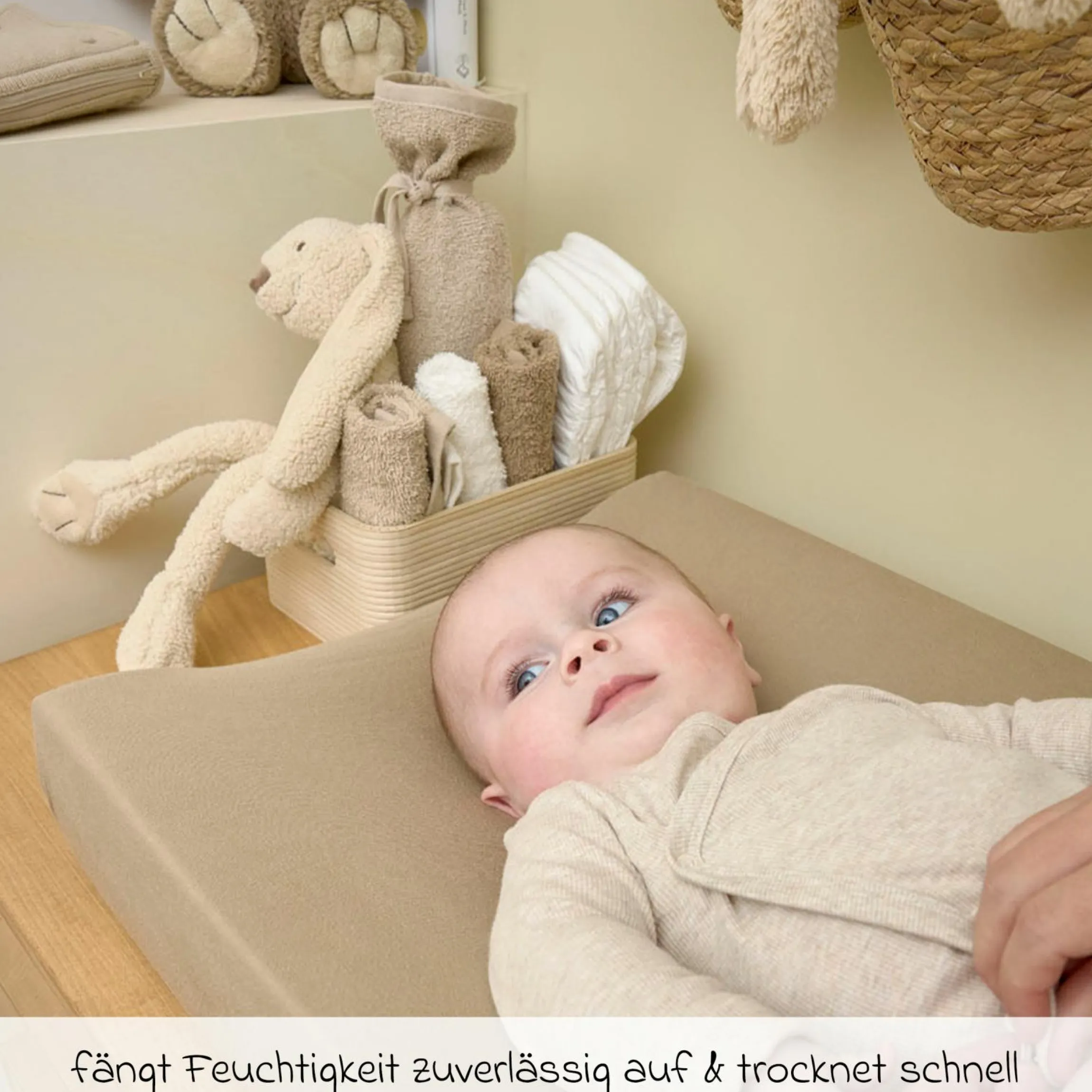 Waschtuch / Spucktuch 6er Pack Frottee 30 x 30 cm - OffWhite / Sand / Toffee