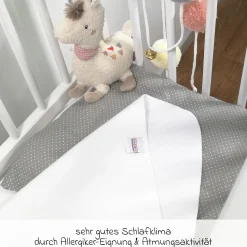 Wasserdichte Betteinlage 70 x 100 cm / Matratzenauflage Molton