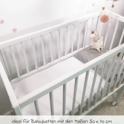 Wasserdichte Betteinlage 70 x 100 cm / Matratzenauflage Molton