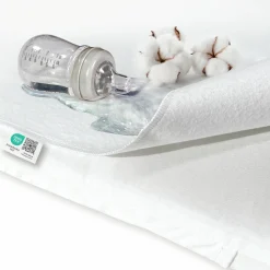 Wasserdichte Betteinlage 90 x 40 cm / Matratzenauflage für Beistellbetten & Wiegen - Molton