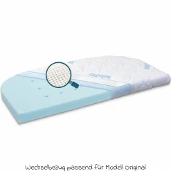 Wechselbezug Premium für Matratze Medicott extraluftig 3D Mesh für Beistellbett Original - Weiß - Kollektion 2024