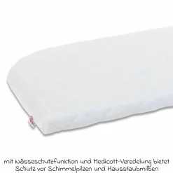 Wechselbezug Premium für Matratze Medicott extraluftig 3D Mesh für Beistellbett Original - Weiß - Kollektion 2024
