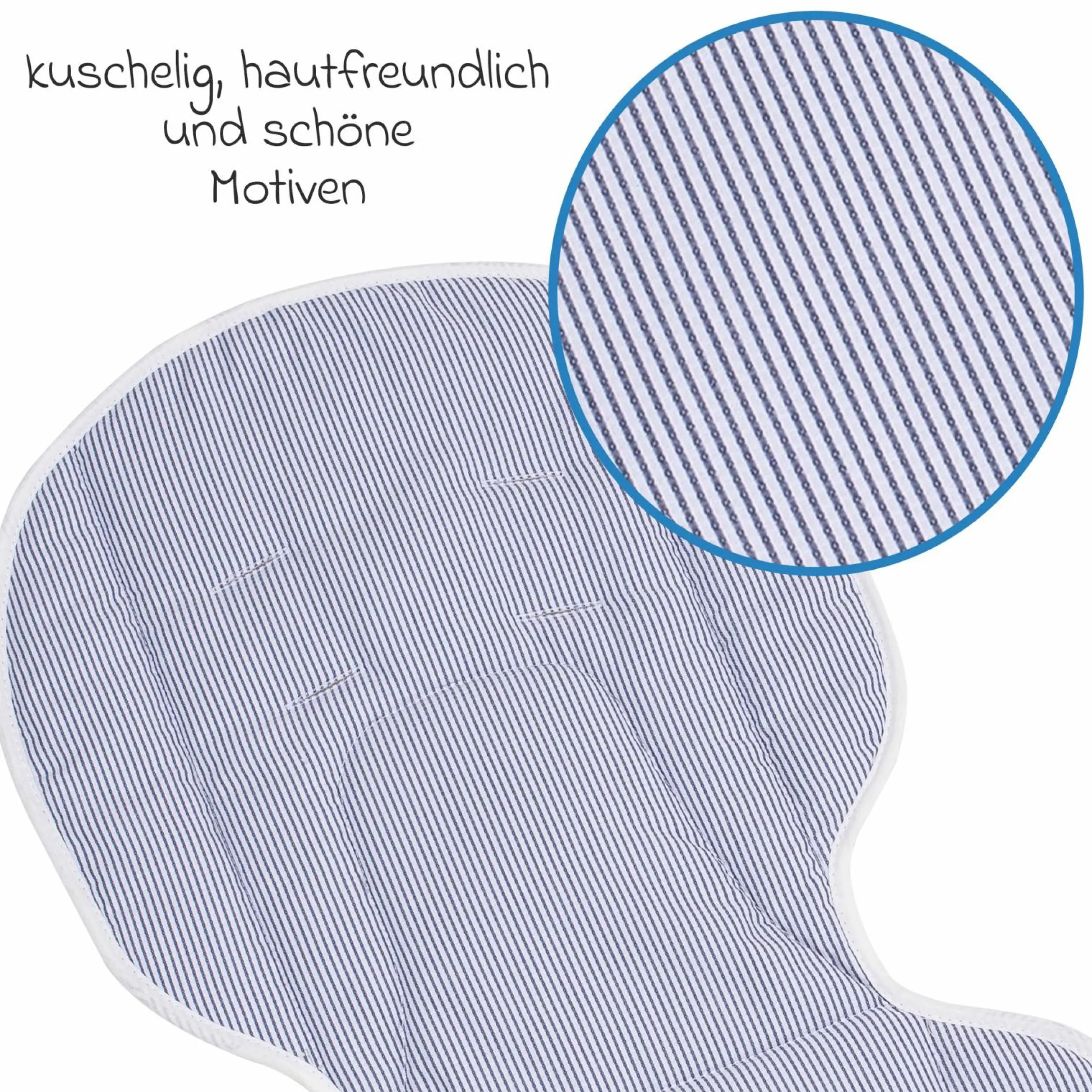 Wendeauflage Cozy Casual für alle GTS-Modelle - Navy Stripes - Kollektion 2024
