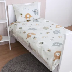Wende-Bettwäsche 100 x 135 cm - Elephants