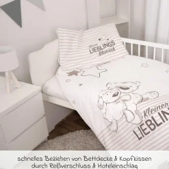 Wende-Bettwäsche 100 x 135 cm - Kleiner Lieblingsmensch