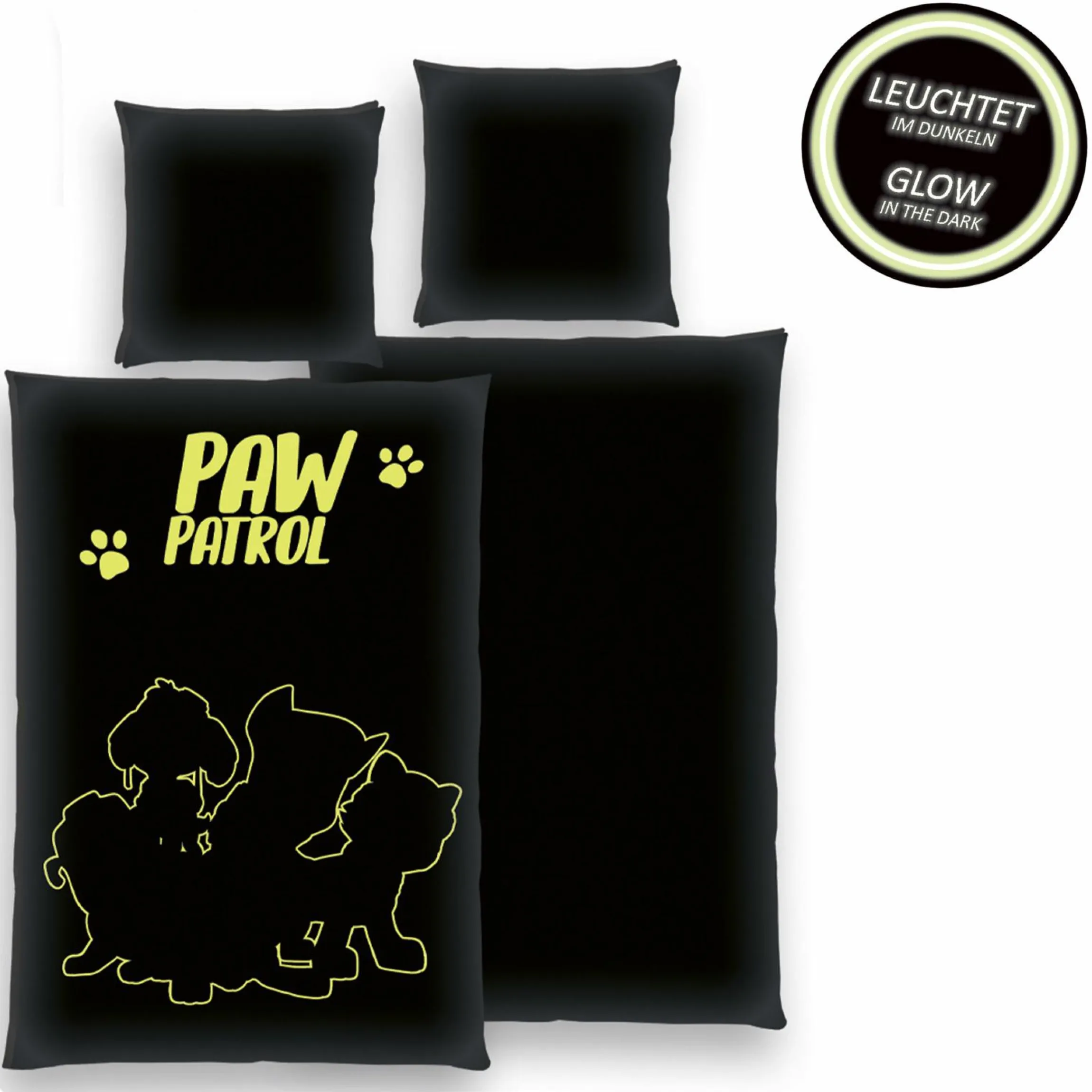 Wende-Bettwäsche Glow in the dark 135 x 200 cm - Paw Patrol