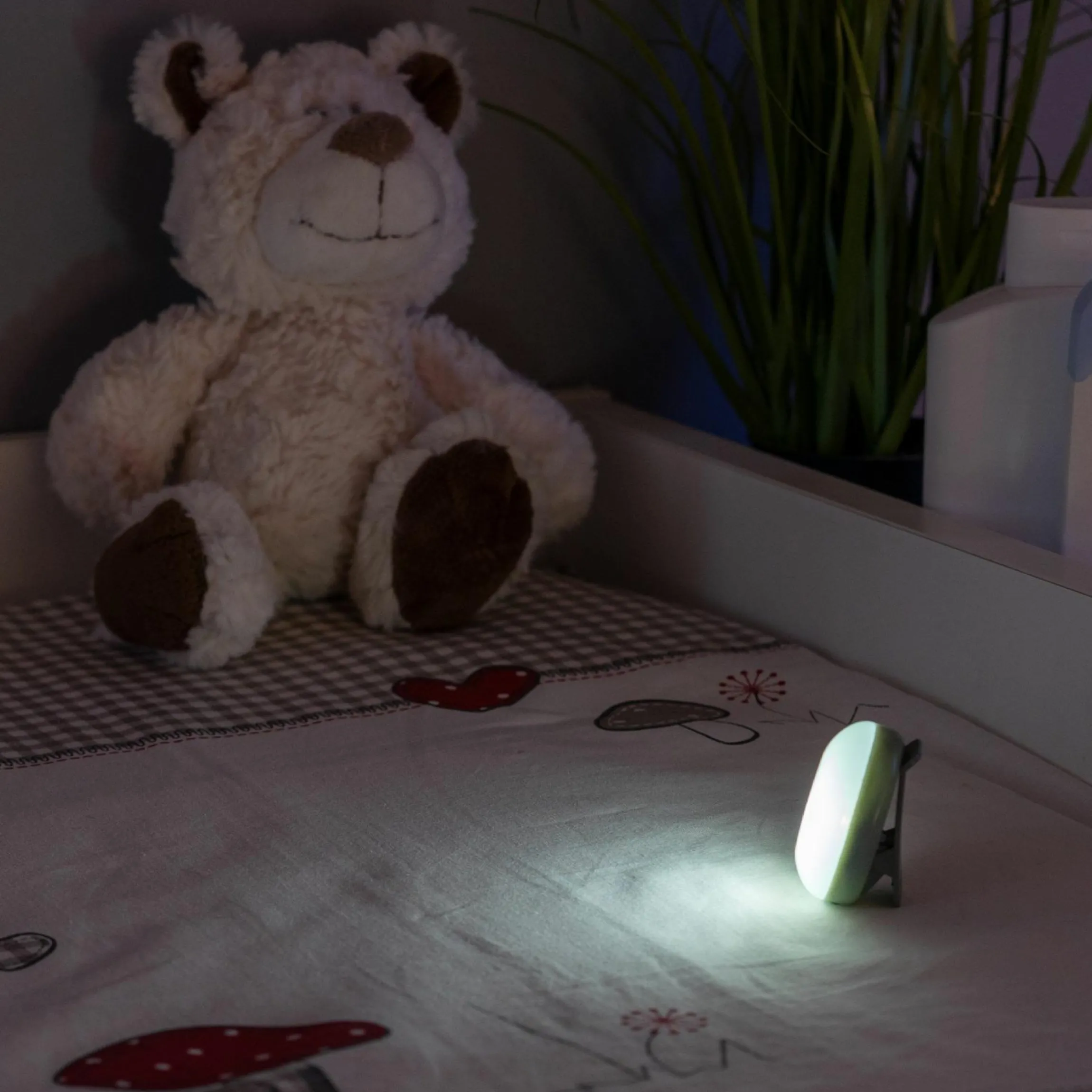 Wickel- & Still-Licht ClipLight - Hellgrau