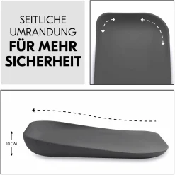 Wickelauflage Change N Clean rutschfest & abwaschbar - Anthracite