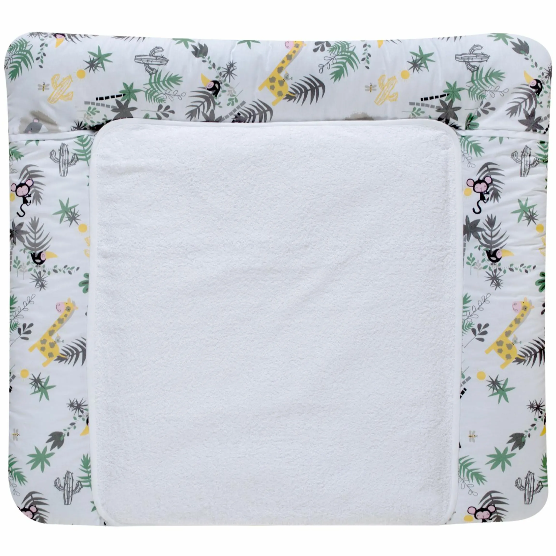 Wickelauflage mit Frottee-Bezug 75 x 80 cm - Jungle