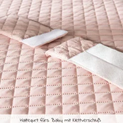 Wickelauflage mit Haltegurt 75 x 85 cm - Roba Style Lily - Rosa Mauve