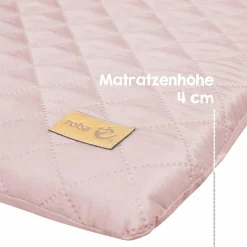 Wickelauflage mit Haltegurt 75 x 85 cm - Roba Style Lily - Rosa Mauve