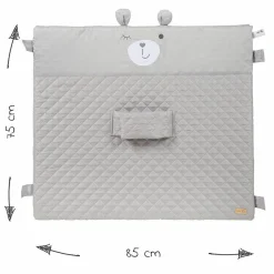 Wickelauflage mit Haltegurt 75 x 85 cm - Roba Style Sammy - Silbergrau