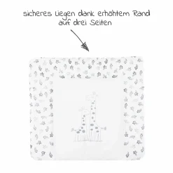 Wickelauflage Softy 75 x 85 cm - Giraffe - Weiß