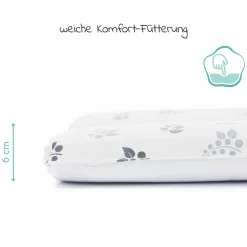 Wickelauflage Softy 75 x 85 cm - Giraffe - Weiß