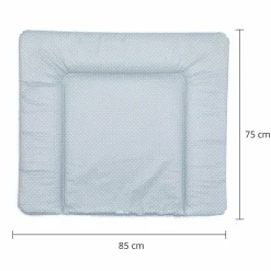 Wickelauflage Softy 75 x 85 cm - kleine Punkte Exklusiv - Grau