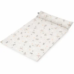 Wickelauflagenbezug mit Kopfschutz Loop Comfy Jersey - Savanne Beige