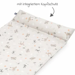 Wickelauflagenbezug mit Kopfschutz Loop Comfy Jersey - Savanne Beige
